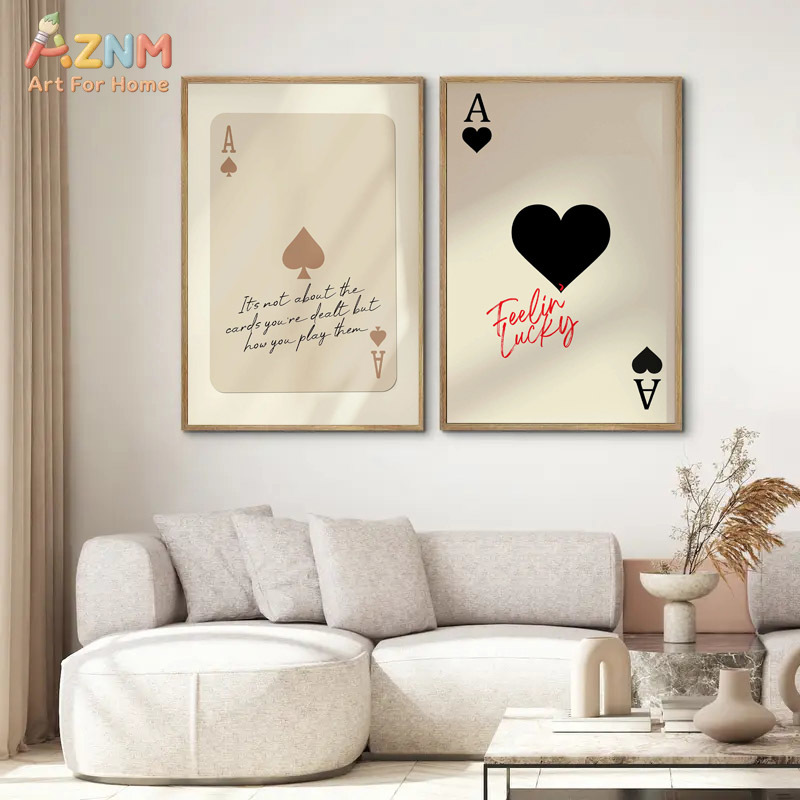 Board Game Card - AZNM Ace of Spades Feeling Lucky