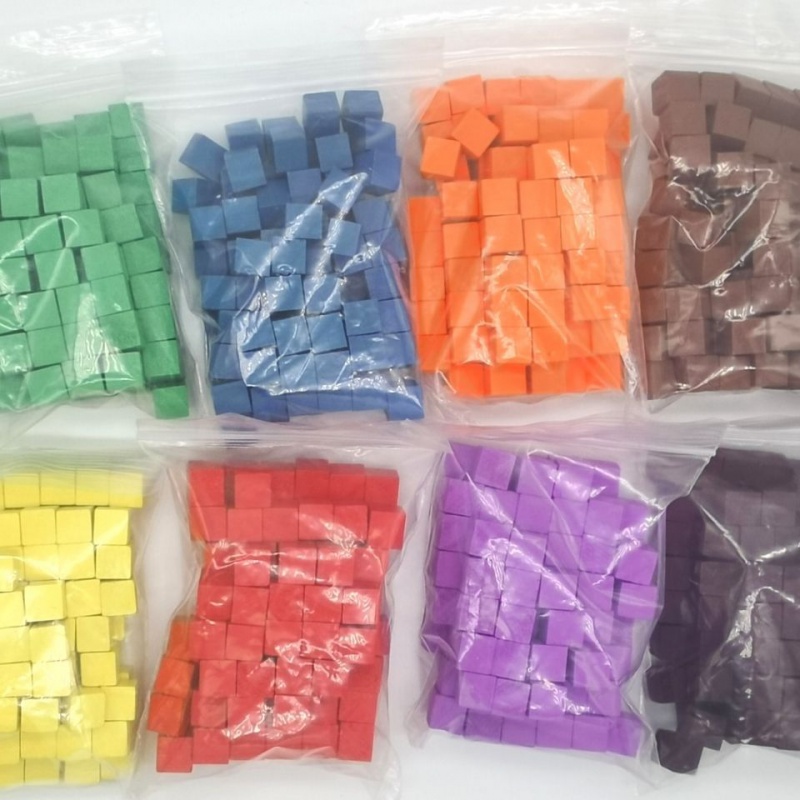 Dice Tower Wooden - 100Pcs/lots 10mm Wood Cubes Colorful Dice