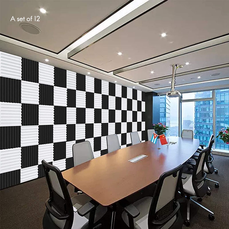 Board Game Room - A84X-12 Pcs Acoustic Foam Board,Sound Insulation