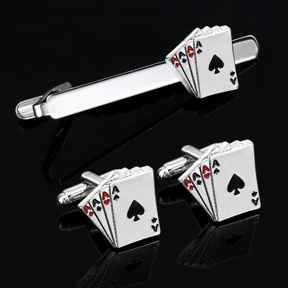 Board Game Card - Men's Creative Poker Card Tie Clip