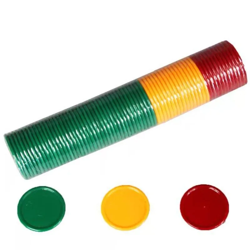Board Game Room - Poker Chips 3.2cm 3 Colors Plastic