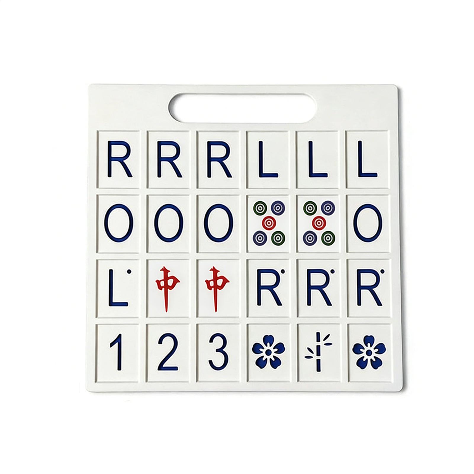Board Game Room - Solo Mahjong Board 24 Slots Portable