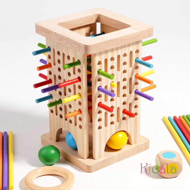 Montessori Game Wooden Board G - đánh giá và giá Dice Tower Wooden