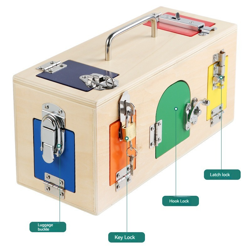 Montessori Lock Box Toy Wooden - đánh giá và giá Board Game Nature