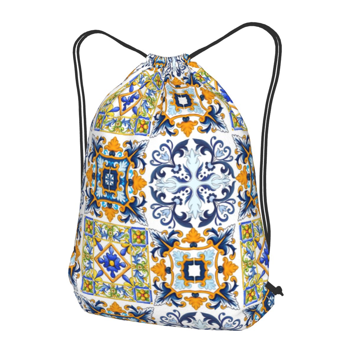 Copy Of Sicilian Tiles,mediter - đánh giá và giá Tile Bag Drawstring