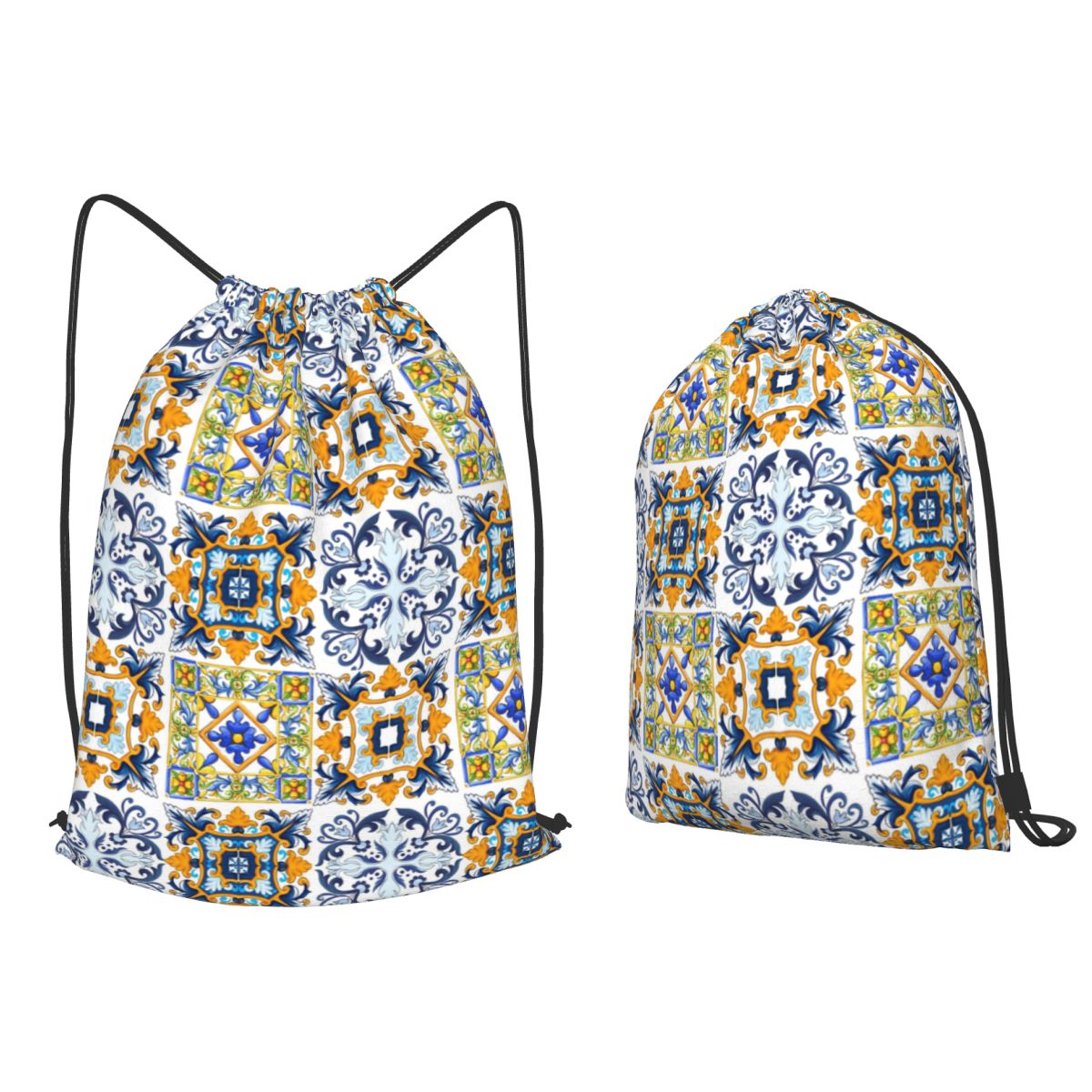 Copy Of Sicilian Tiles,mediter - đánh giá và giá Tile Bag Drawstring