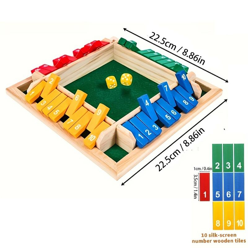 Box Game Wooden Dice Four-Side - đánh giá và giá Board Game Flip 7