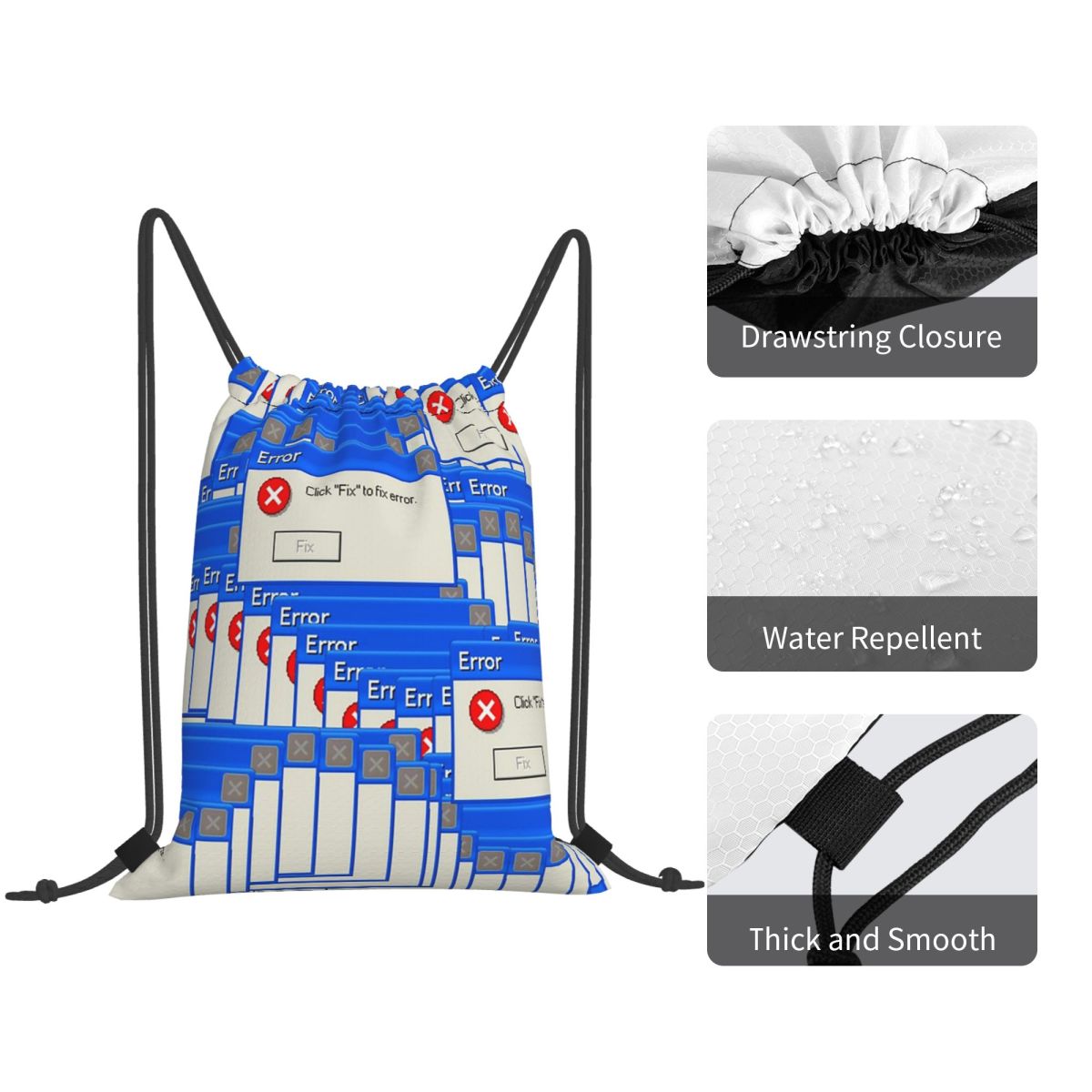 Windows Xp Error Tiled Backpac - đánh giá và giá Tile Bag Drawstring