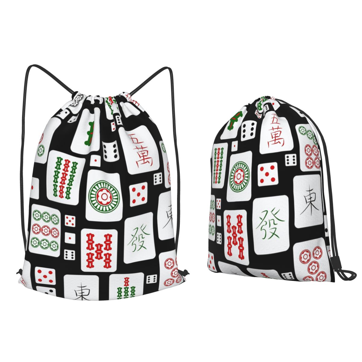 Mahjong Tiles Game Dice Backpa - đánh giá và giá Tile Bag Drawstring