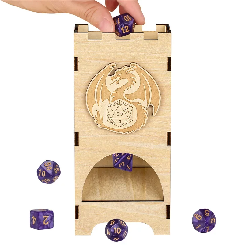Portable Dice Tower Fantasy Wo - đánh giá và giá Dice Tower Wooden