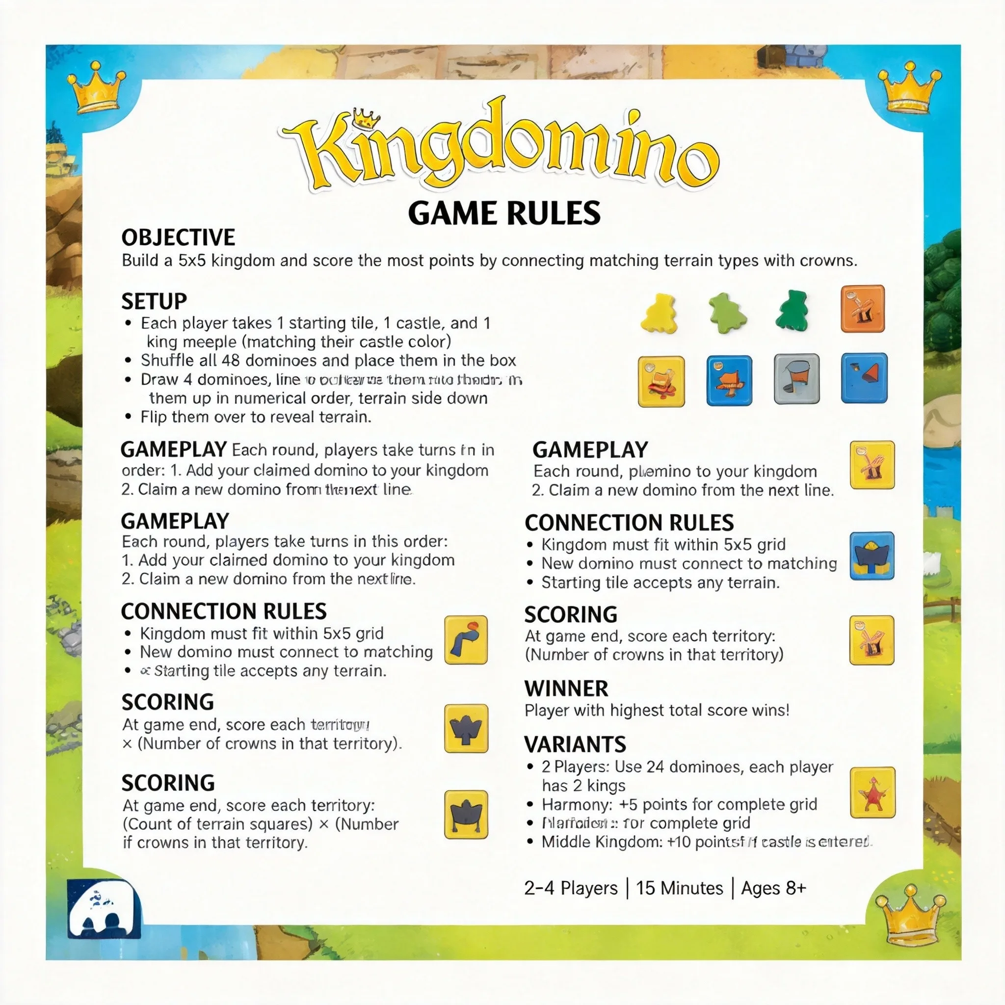 Winner Board Game Kingdomino S - đánh giá và giá Board Game Flip 7