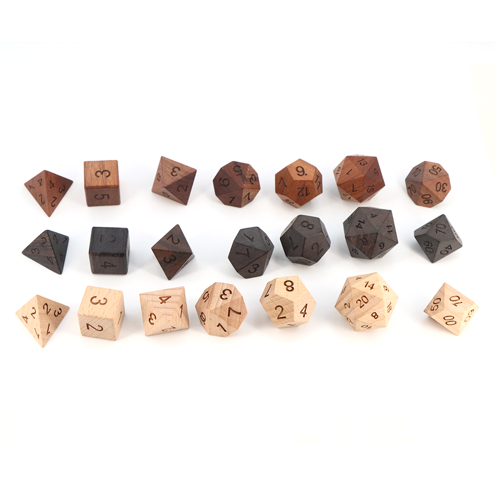 7pcs/set DND Wooden Dice for B - đánh giá và giá Dice Tower Wooden