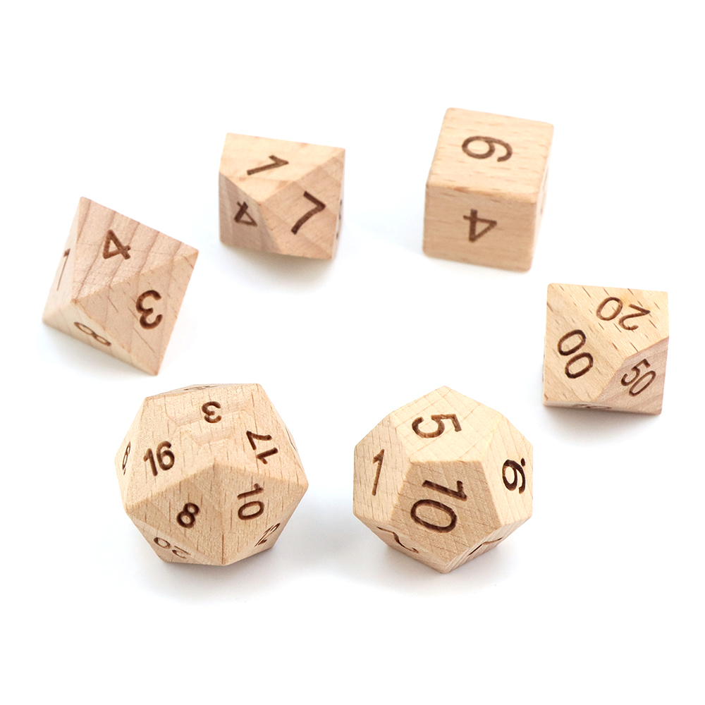 7pcs/set DND Wooden Dice for B - đánh giá và giá Dice Tower Wooden