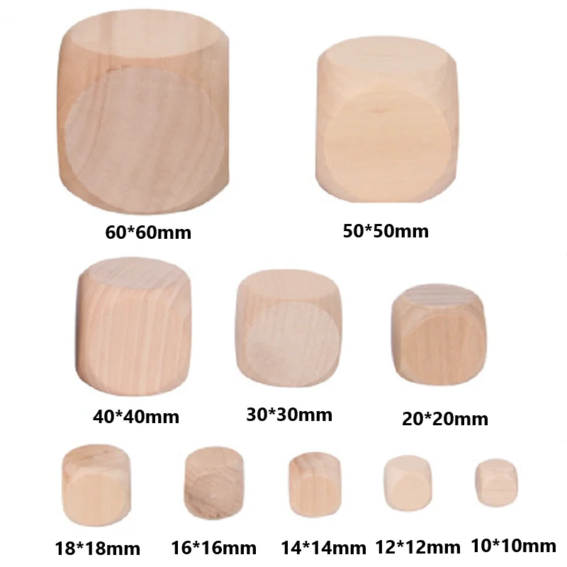 10pcs D6 6 Sided Blank Wood Di - đánh giá và giá Dice Tower Wooden