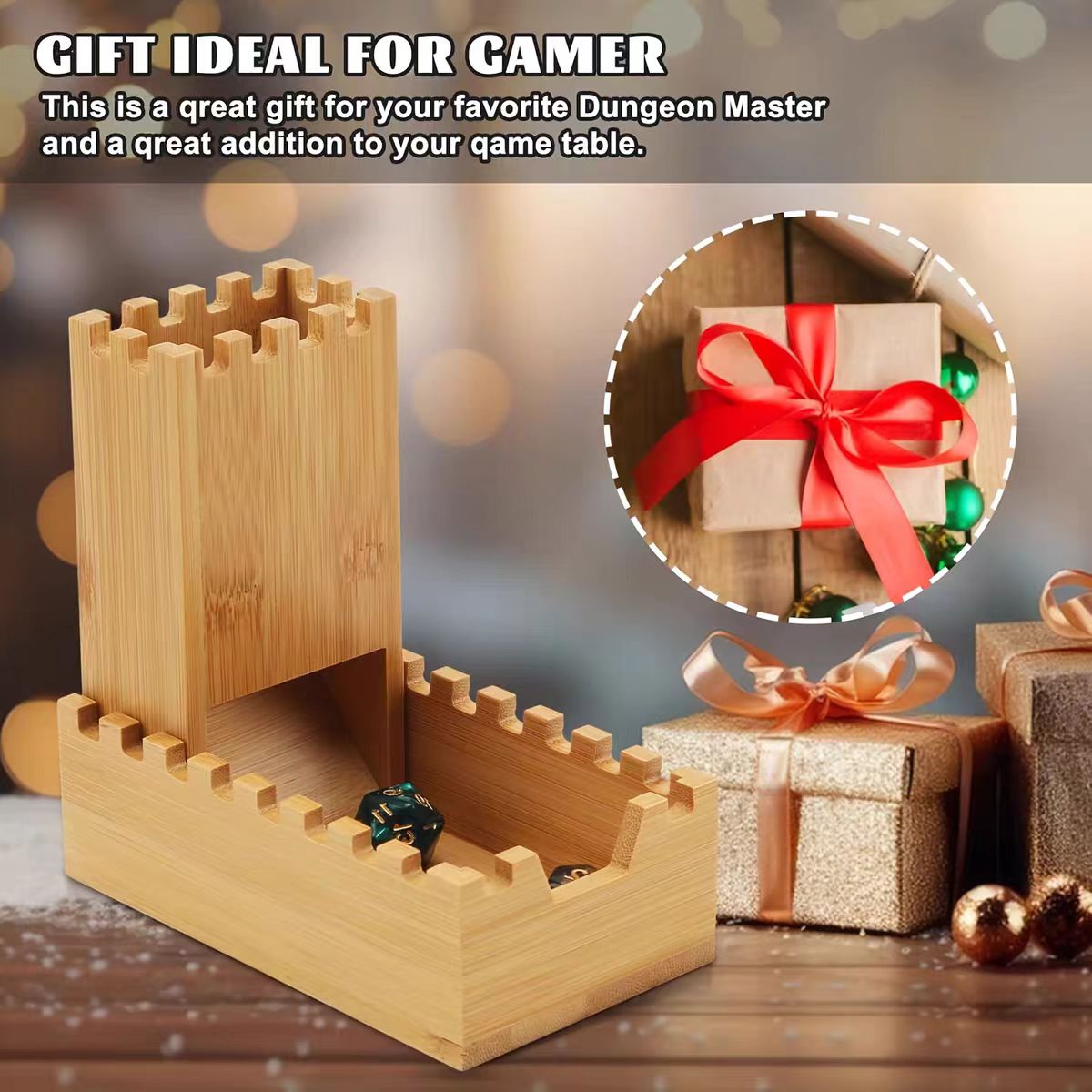 Foldable Wooden Dice Tower Dic - đánh giá và giá Dice Tower Wooden