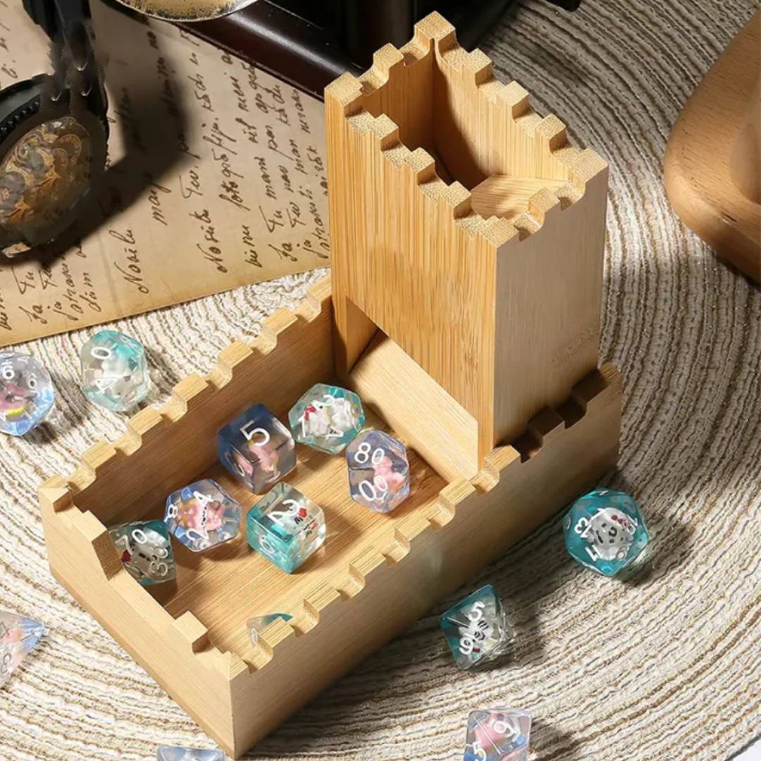 Foldable Wooden Dice Tower Dic - đánh giá và giá Dice Tower Wooden