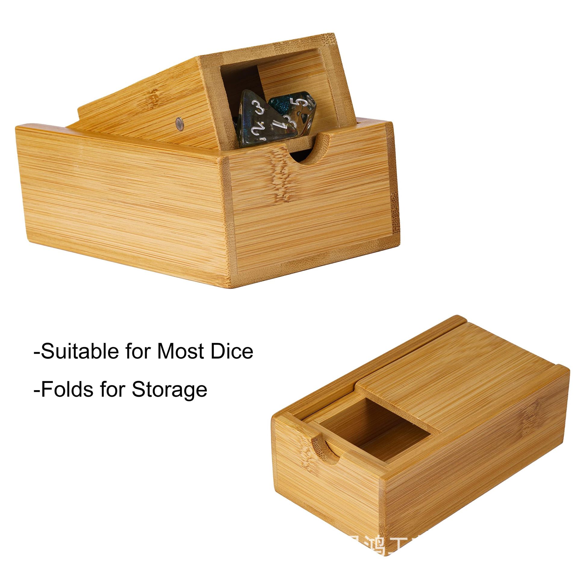 Foldable Wooden Dice Tower Dic - đánh giá và giá Dice Tower Wooden