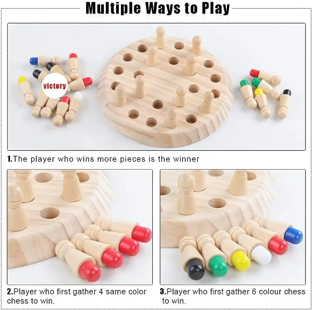 1PC Wooden Memory Match Stick  - đánh giá và giá Board Game Oath