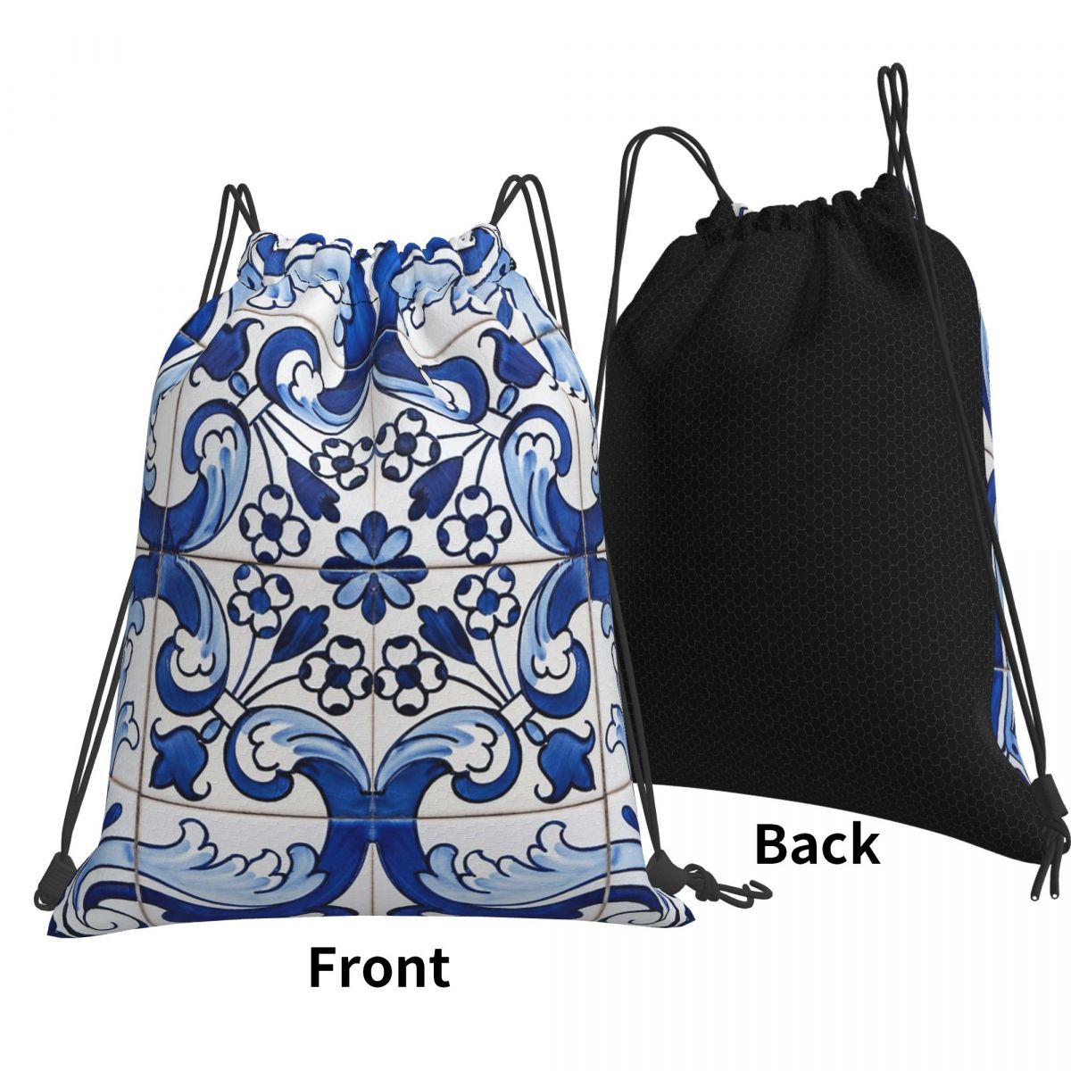 Antique Classic Lisbon Blue Az - đánh giá và giá Tile Bag Drawstring