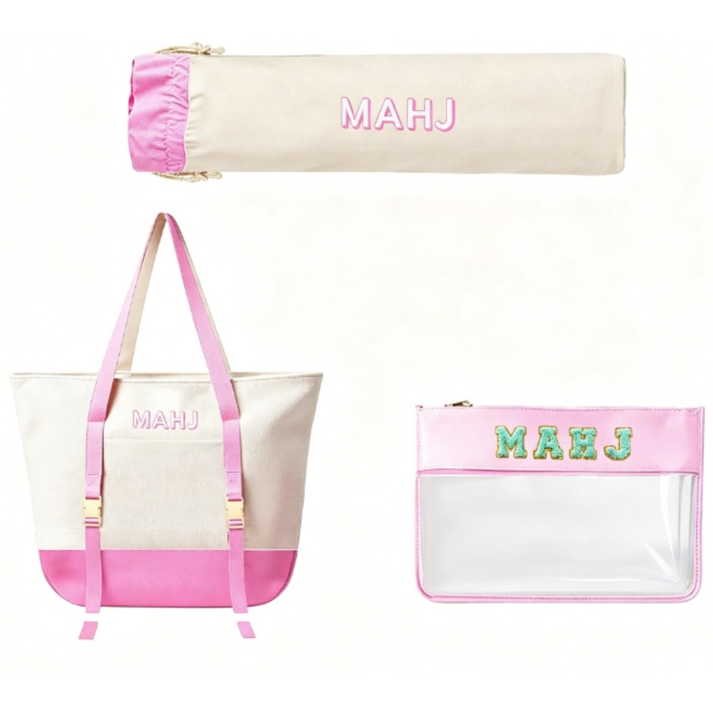 Canvas Tote Bag Set for Mahjon - đánh giá và giá Tile Bag Drawstring