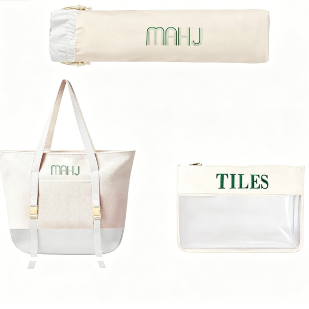 Canvas Tote Bag Set for Mahjon - đánh giá và giá Tile Bag Drawstring