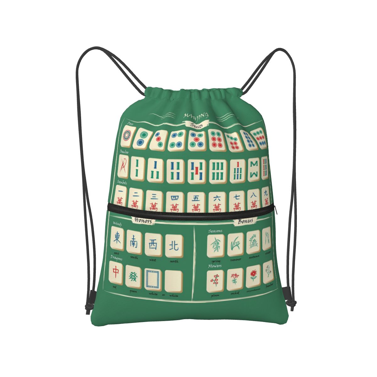 Mahjong Tile Pattern Backpacks - đánh giá và giá Tile Bag Drawstring
