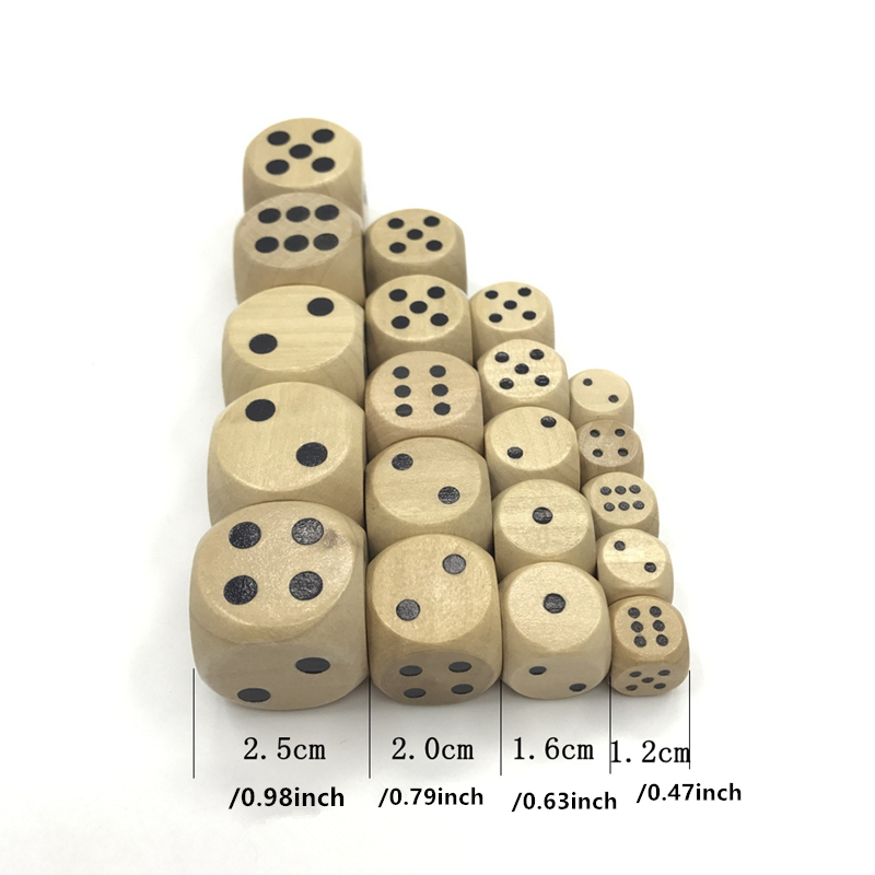 10 pcs pack games 12/16/20/25m - đánh giá và giá Dice Tower Wooden