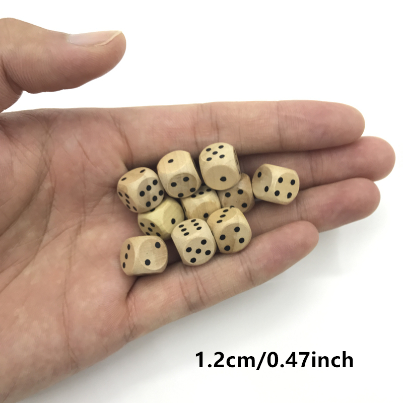 10 pcs pack games 12/16/20/25m - đánh giá và giá Dice Tower Wooden